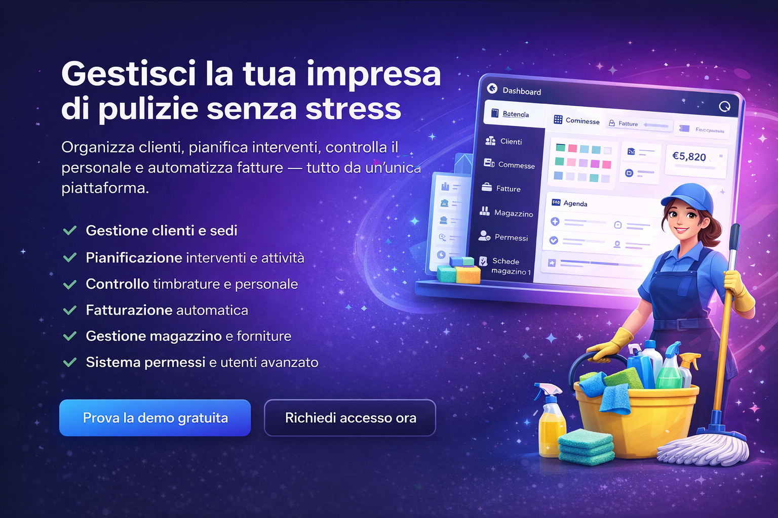 Gestionale Impresa di pulizie - cleaning-erp