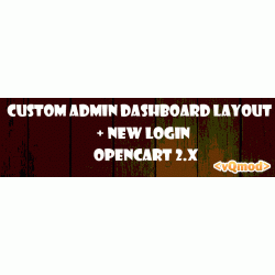 custom admin dashboard layout and new login