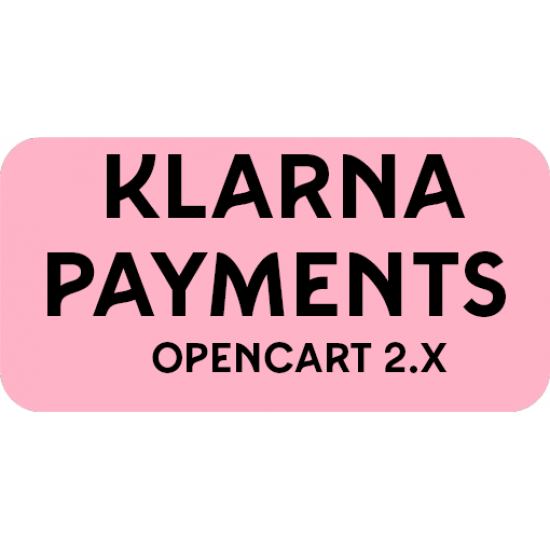 Klarna Payments Opencart 2 Moduli Opencart Pagamenti