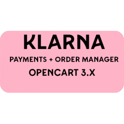 Klarna Payments Opencart 3.x Whit Order Managment