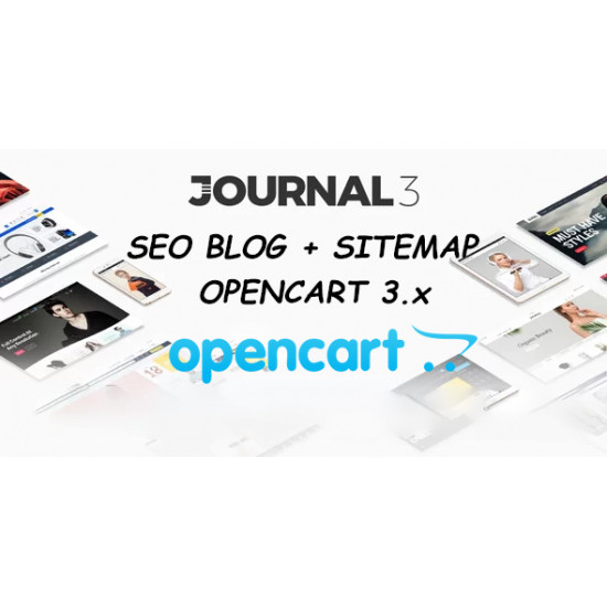 Journal3 Blog SEO Integration + Advanced Blog Sitemap Moduli Opencart