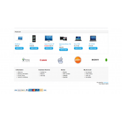 Payments Icons On Home Page Footer Opencart 1.5