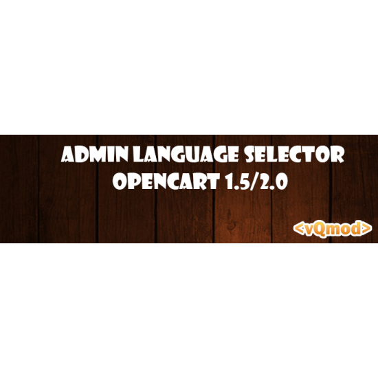Admin Language Select  Moduli Opencart Varie