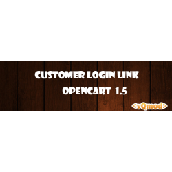 Customer Login Link Opencart 1.5