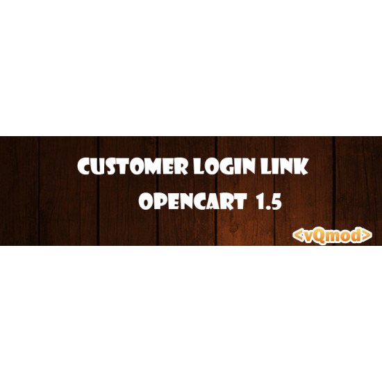 Customer Login Link Opencart 1.5 Moduli Opencart Varie