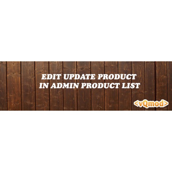 Edit Update Product In Admin Product List Moduli Opencart Varie