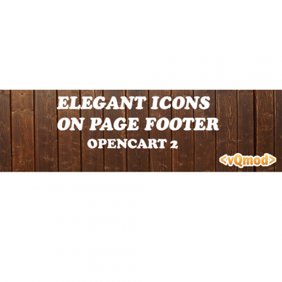 Elegant Icon On Page Footer Moduli Opencart Varie