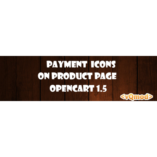 Payments Icons On Product Page Opencart Free Extension